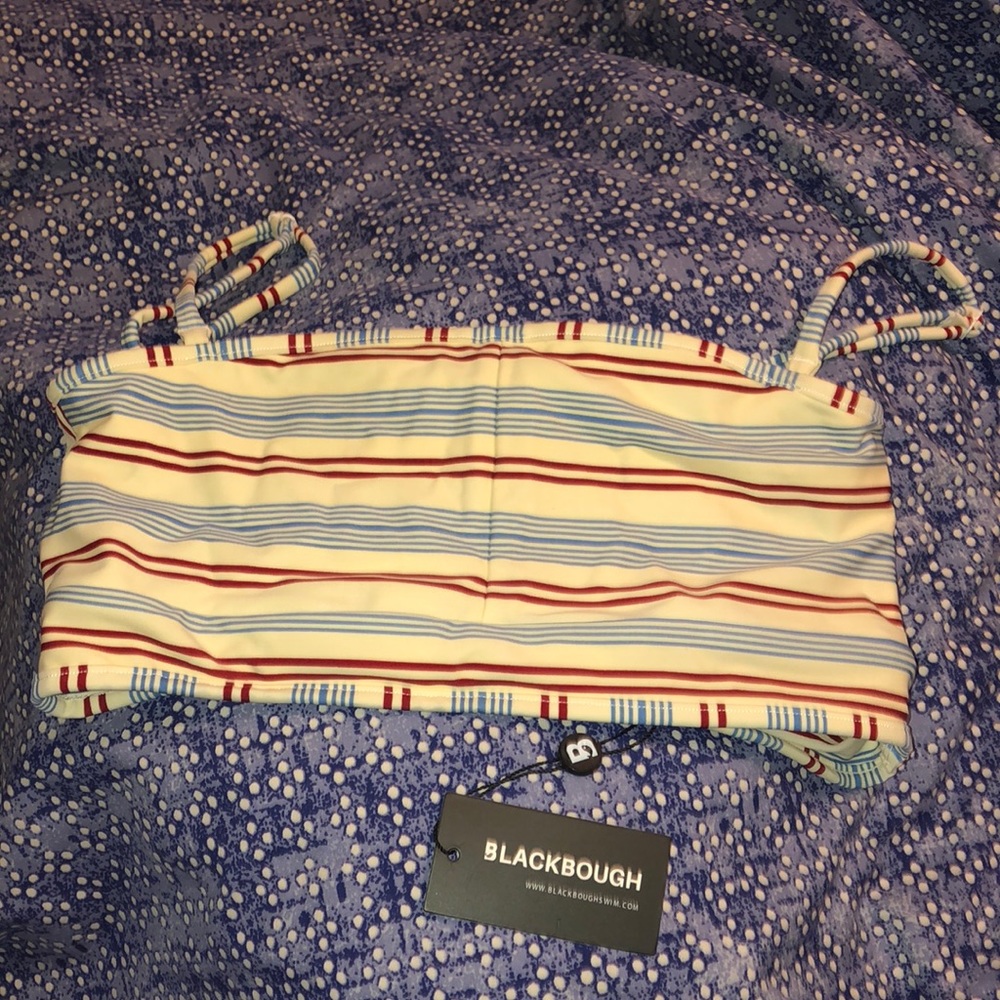 Brand New Blackbough Candy Cane Zoe Swimsuit Top